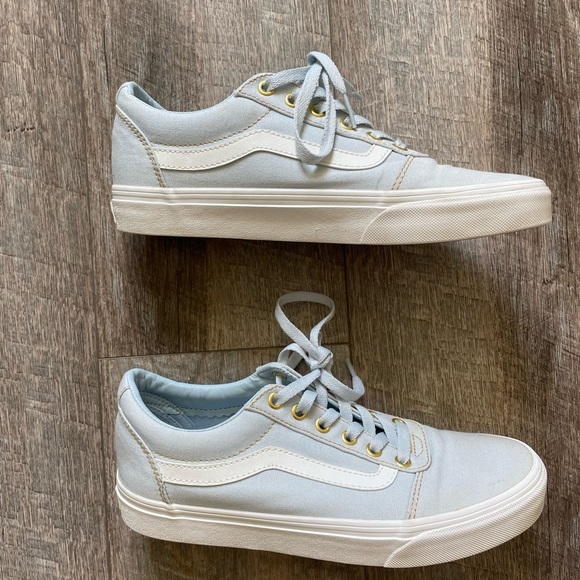 Light Blue Ladies Vans size 9 - Picture 3 of 5